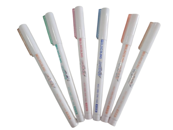 Marca Texto com Glitter